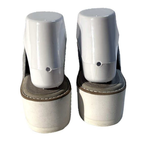 Eileen Fisher | Women's Grey Telly Stretch Knit Slip-On Wedge Heel Sandals Sz 6 - Picture 12 of 16